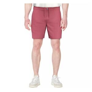 NWT Grand Slam Mens Golf Shorts 34 Salmon Pink Performance Stretch 8" Inseam